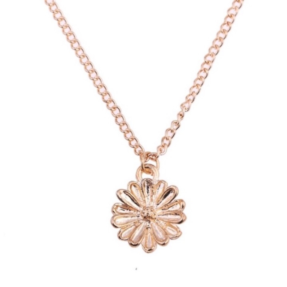 Dainty WISH Flower Necklace -tiny flaw - Picture 4 of 7
